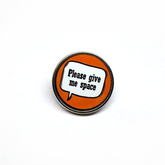 'Please Give Me Space' Badge