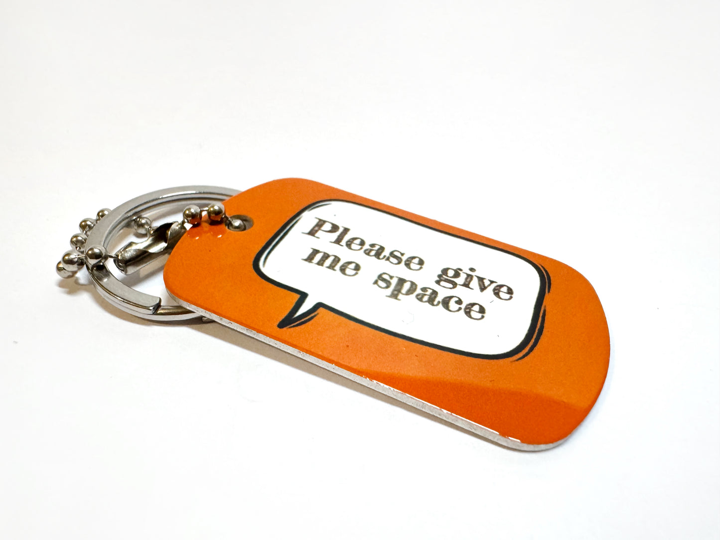 "Give Me Space" Dog-Tag / Keyring